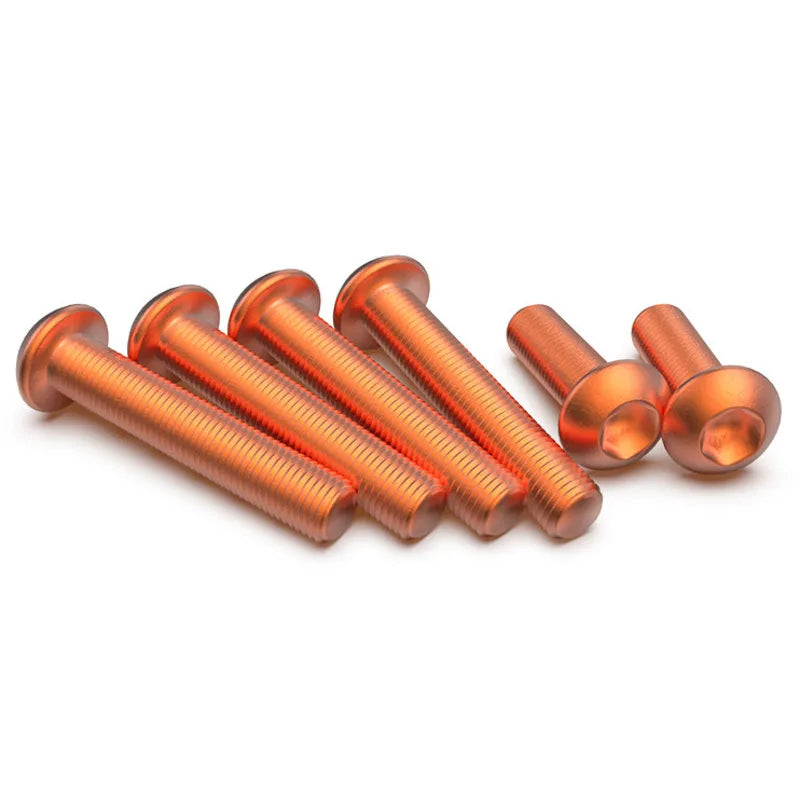 Red Copper Hex Socket Machine Screws M2–M8 | T2 Round Head Copper Machine Screws Richie's