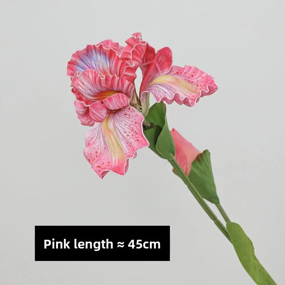 Purple Artificial Iris Bouquet – Faux PVC Flower Arrangement Artificial Flower Bouquet Richie's