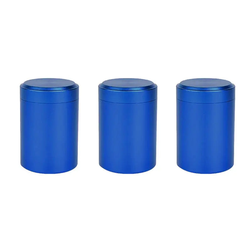 Mini Metal Tea Tin Cans – Portable Travel Storage Containers Tea Storage Tin Richie's 3Pcs Blue