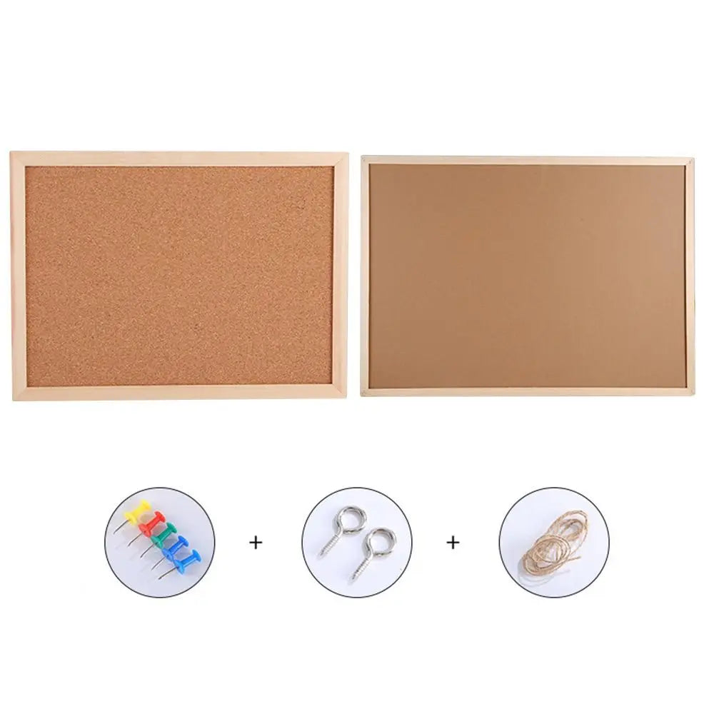Wooden Frame Cork Bulletin Board – Memo & Photo Display Cork Bulletin Board Richie's Single Sided L