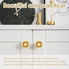 15-Pack Self-Adhesive Stainless Steel Cabinet Drawer Knobs 37mm Cabinet Drawer Knobs Richie's