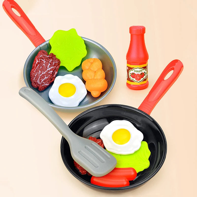 Kids' Kitchen Frying Pan Play Set – Pretend Cooking Toy Kitchen Play Set Richie's