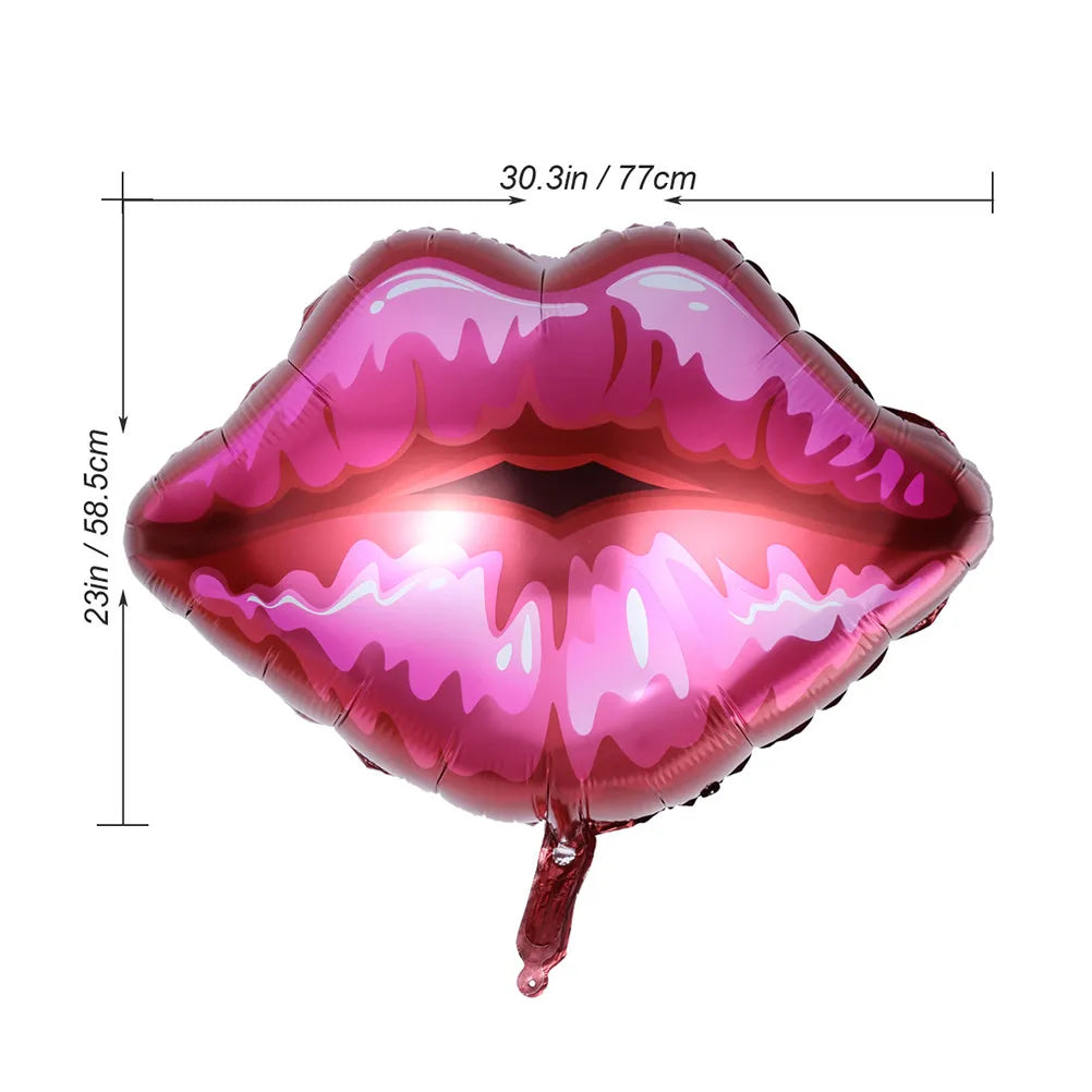 2Pcs Extra Large Kiss Lips Foil Balloons for Wedding & Party Foil Party Balloons Richie's