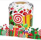 Christmas Lace Trim Sticker | Lollipop Gift Box Edge Wrap Decor Decorative Craft Sticker Richie's