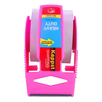 Heavy Duty Clear Packing Tape with Dispenser – Shipping Kit Tape Dispenser Set Richie's Pink B