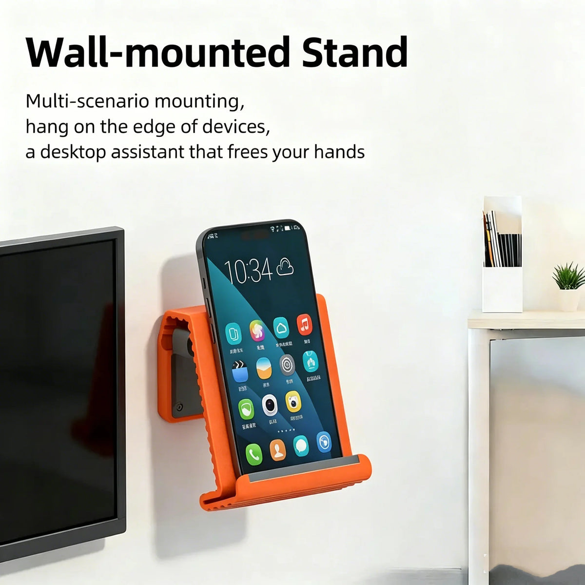 Flexible Silicone Phone Stand Multi-Angle Foldable Wall Mount Phone Stand Holder Richie's