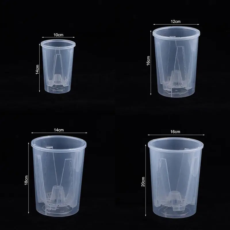 Self-Watering Transparent Plastic Flower Pot – Double Layer Self-Watering Planter Pot Richie's