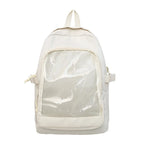 Japanese Y2K Ita Backpack – Cute Harajuku Preppy Schoolbag Ita Backpack Richie's L-29x15x44cm-white