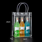 Clear PVC Jelly Handbag – Large Capacity Transparent Gift Bag PVC Jelly Handbag Richie's 18x7x25cm -