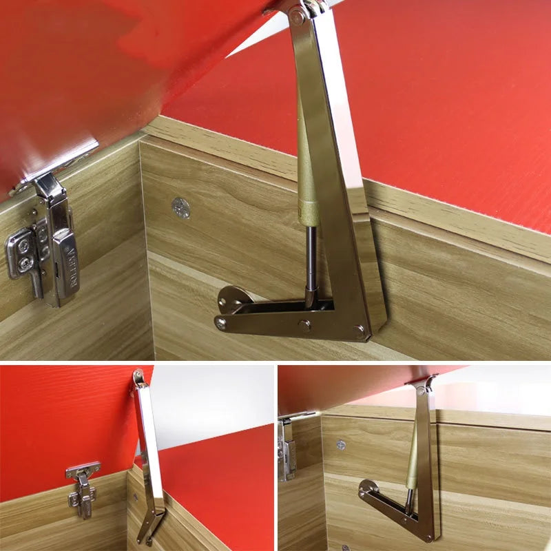 Heavy-Duty Gas Spring Lift-Up Cabinet Hinges 60-100N | 2pcs Cabinet Door Hinge Richie's