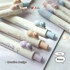 4-Pack 3D Cat Clip Telescopic Gel Pens – Black Ink & Soft Grip Novelty Gel Pens Richie's