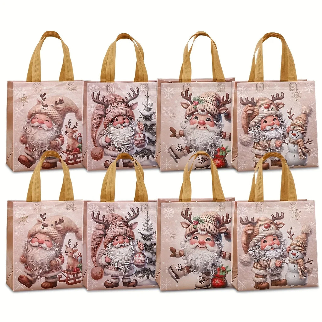 16pcs Christmas Non-Woven Gift Bags – Santa & Holiday Designs Christmas Gift Bags Richie's