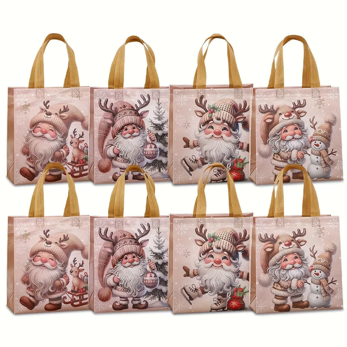 16pcs Christmas Non-Woven Gift Bags – Santa & Holiday Designs Christmas Gift Bags Richie's
