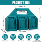 Makita 18V/14.4V Battery Holder – 6 or 4 Slot Organizer Battery Storage Holder Richie's 6 Slot