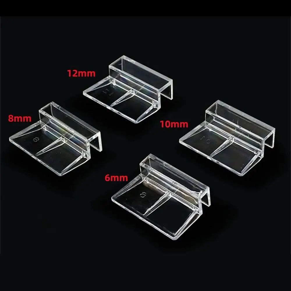 10Pcs Aquarium Glass Lid Clip Brackets 5–12mm Transparent Aquarium Lid Clips Richie's