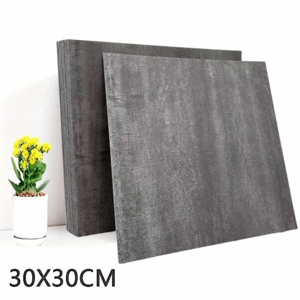 Self-Adhesive PVC Floor Tile 30x30cm Waterproof Marble Texture Peel & Stick Tile Richie's Style 10