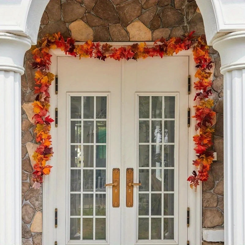 Artificial Maple Leaf Fall Garland – Autumn Vine Home Decor Fall Leaf Garland Richie's