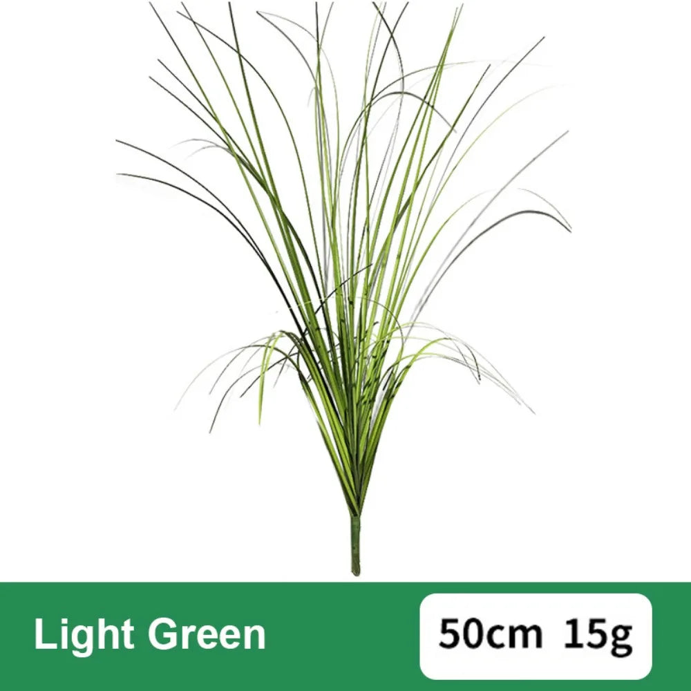 Realistic Artificial Cattail Grass Stem 50cm | Faux Plant Decor Artificial Plant Stem Richie's Light Green
