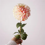 Silk Artificial Dahlia Pink Fake Flower – Wedding & Home Décor Artificial Silk Flowers Richie's White Pink