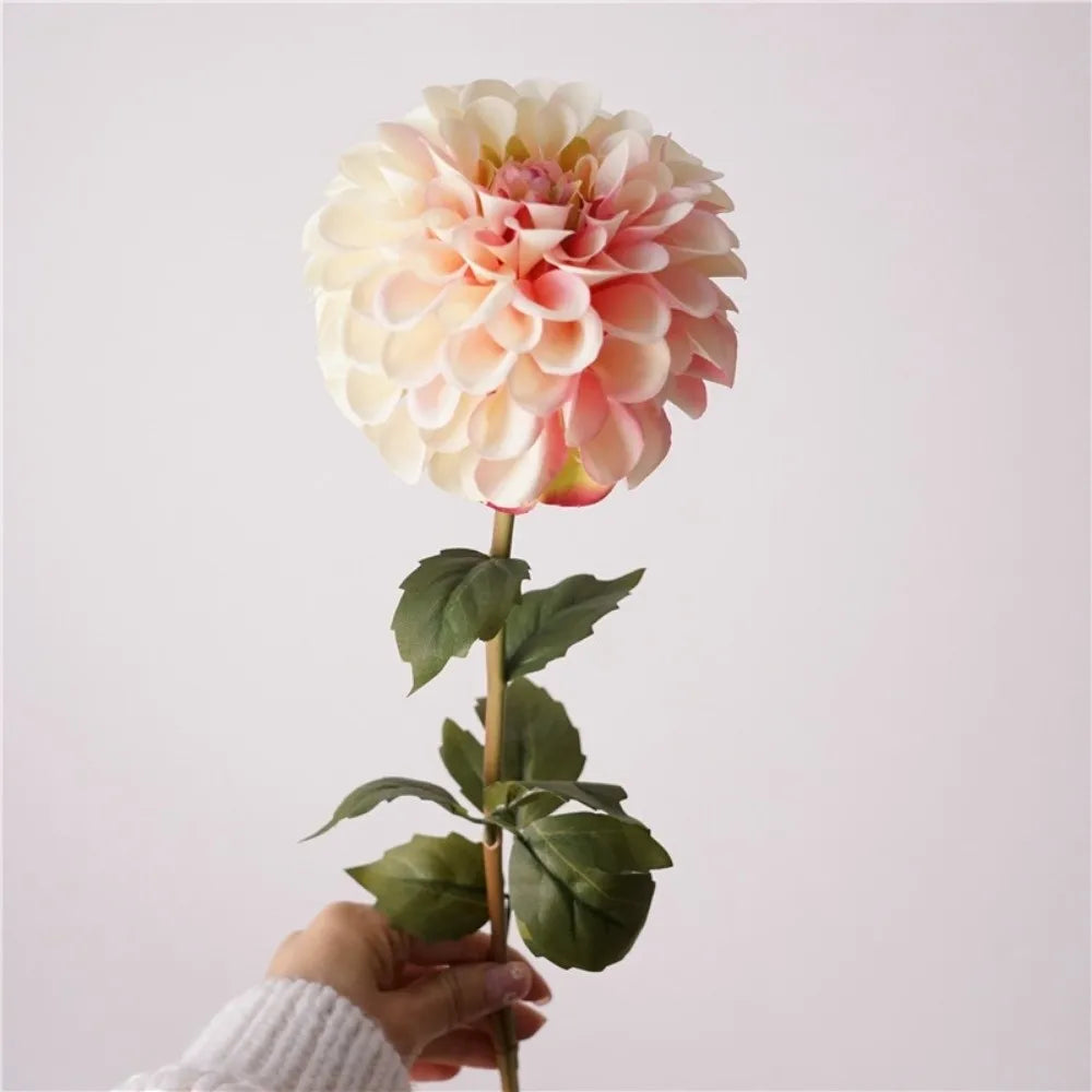 Silk Artificial Dahlia Pink Fake Flower – Wedding & Home Décor Artificial Silk Flowers Richie's White Pink
