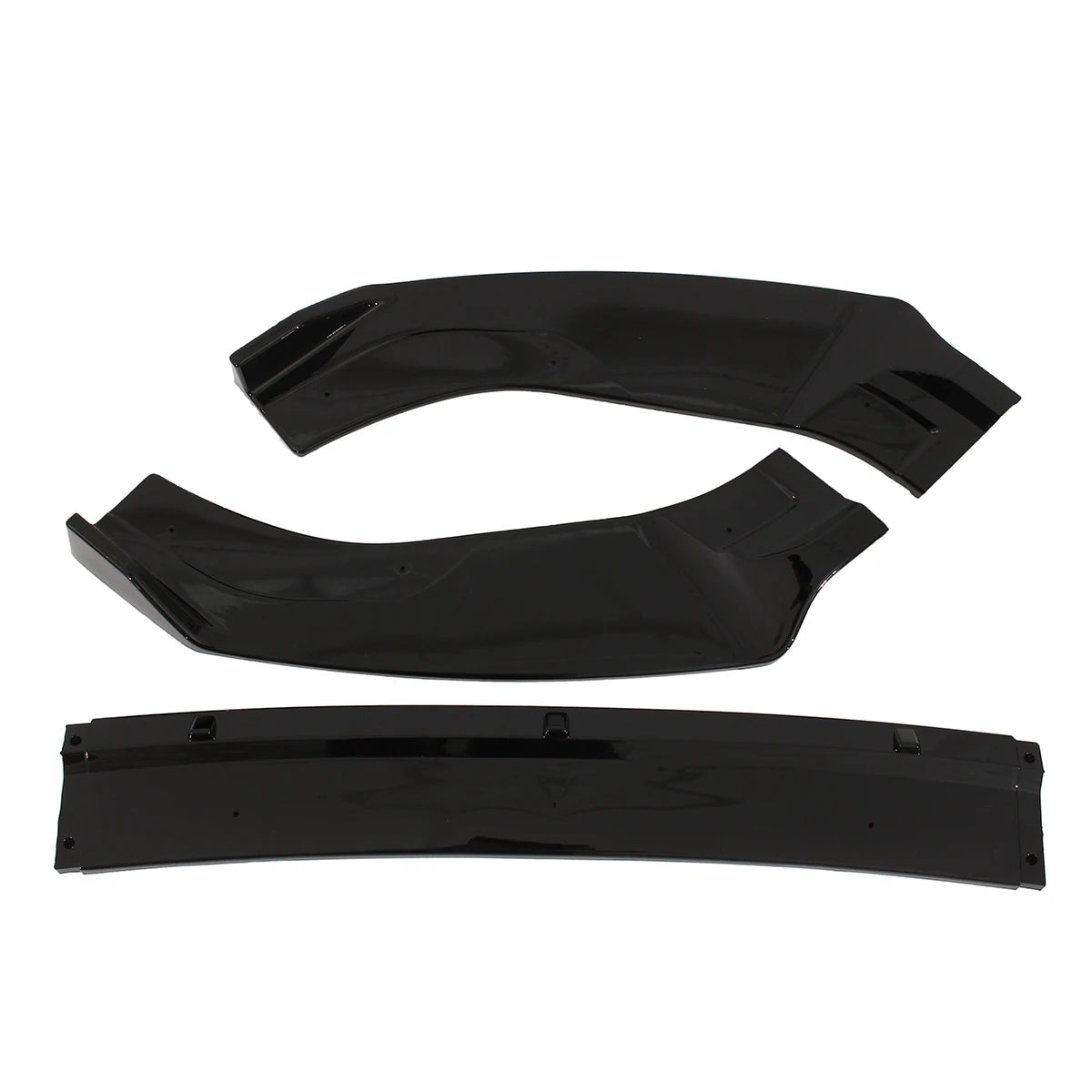 VW Golf MK7 MK7.5 GTI 3pc Glossy Black Front Bumper Lip Spoiler Bumper Lip Spoiler Richie's
