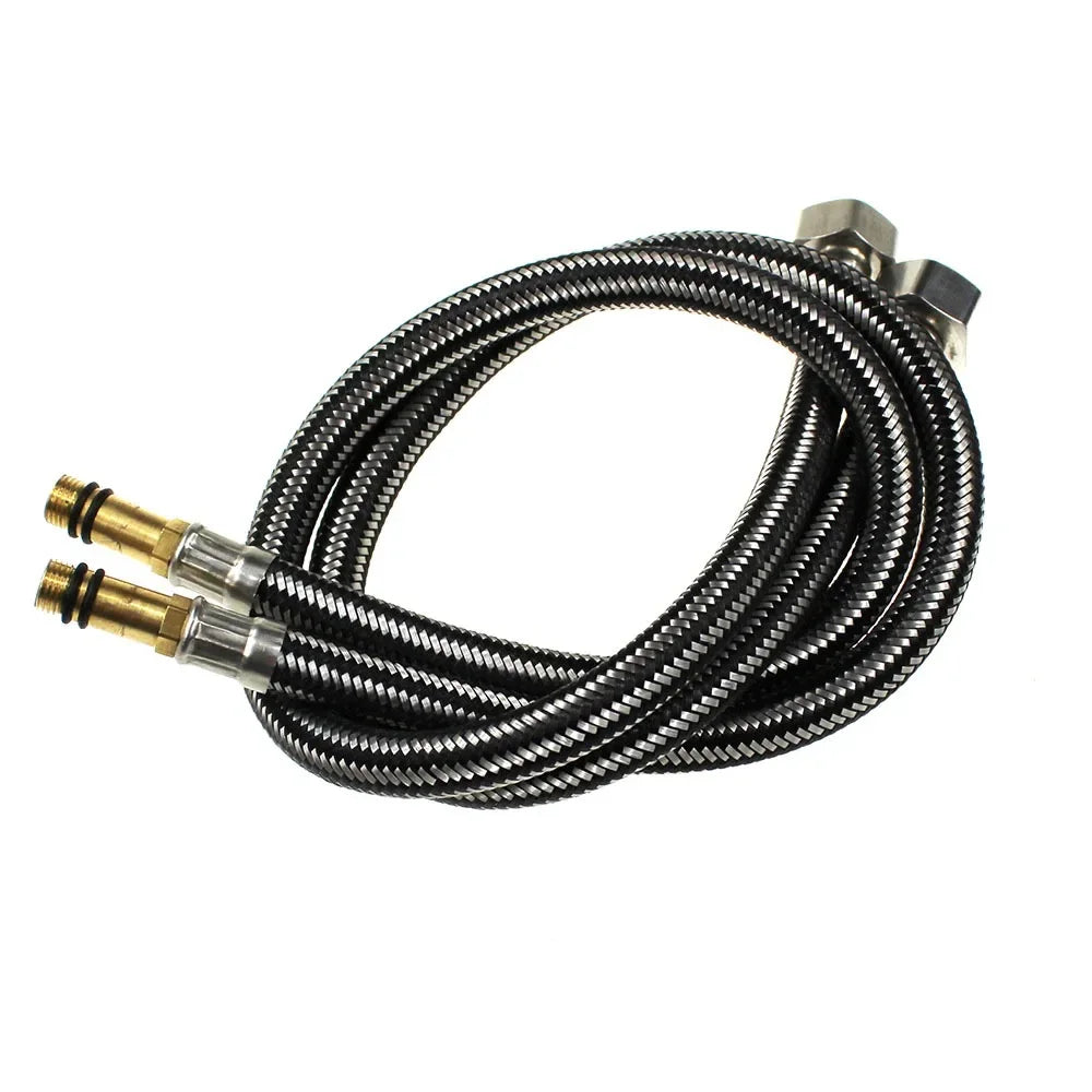 2pcs G1/2 Stainless Steel Flexible Faucet Supply Hoses 60cm Plumbing Supply Hose Richie's Default Title