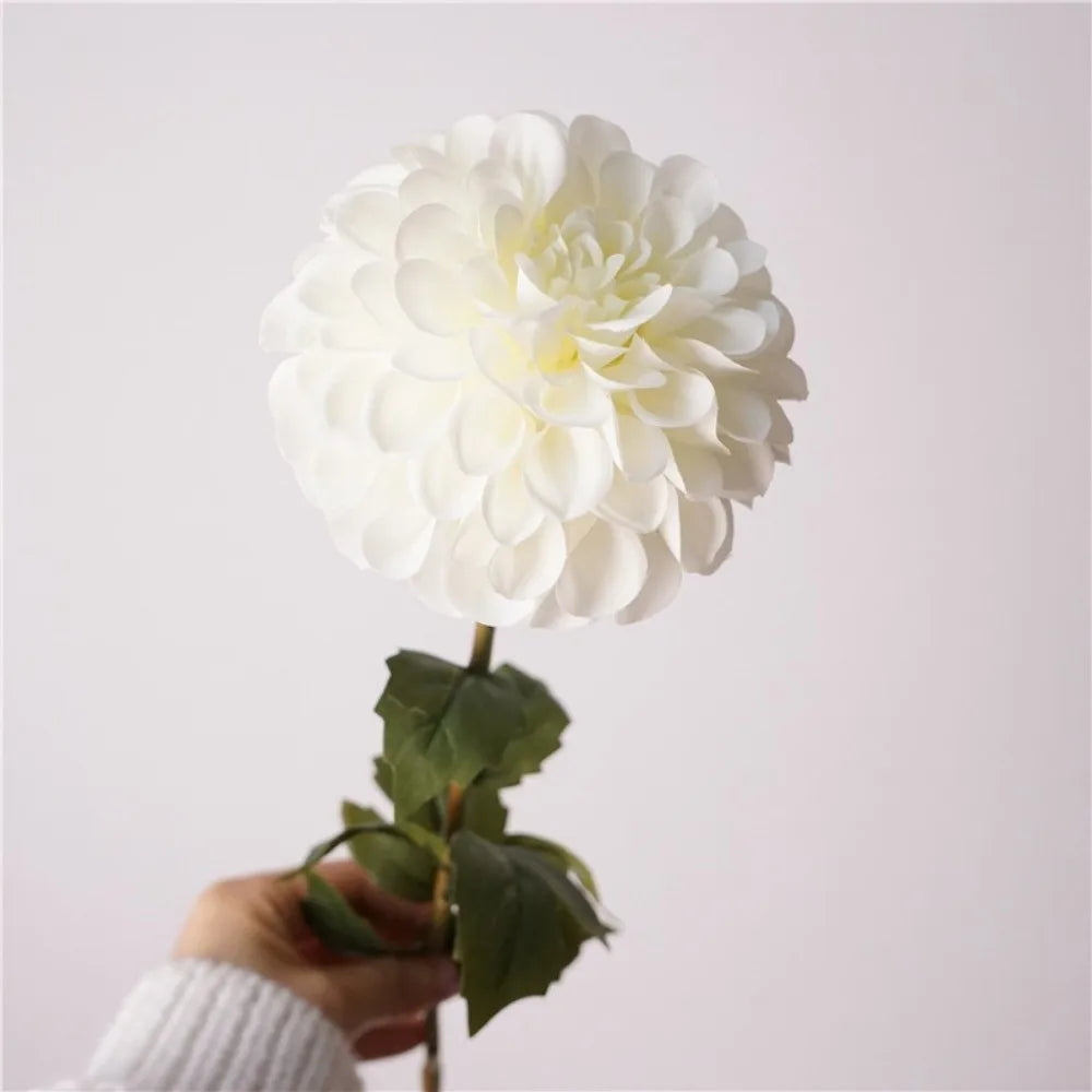 Silk Artificial Dahlia Pink Fake Flower – Wedding & Home Décor Artificial Silk Flowers Richie's White
