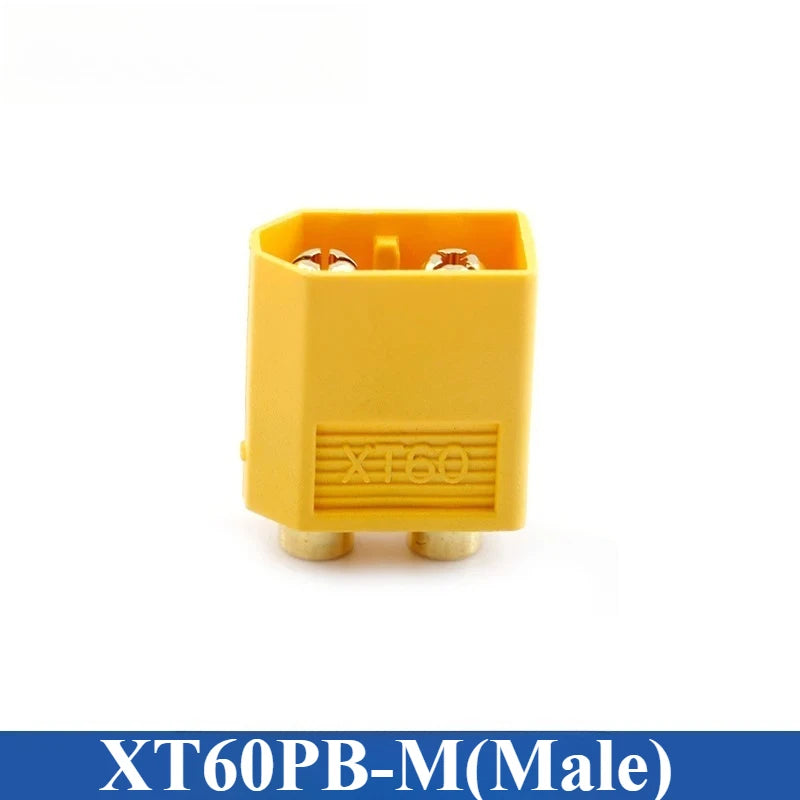 XT60 High Current Connector Plug – RC Aircraft & LiPo Battery RC Battery Connector Richie's XT60PB-M yellow