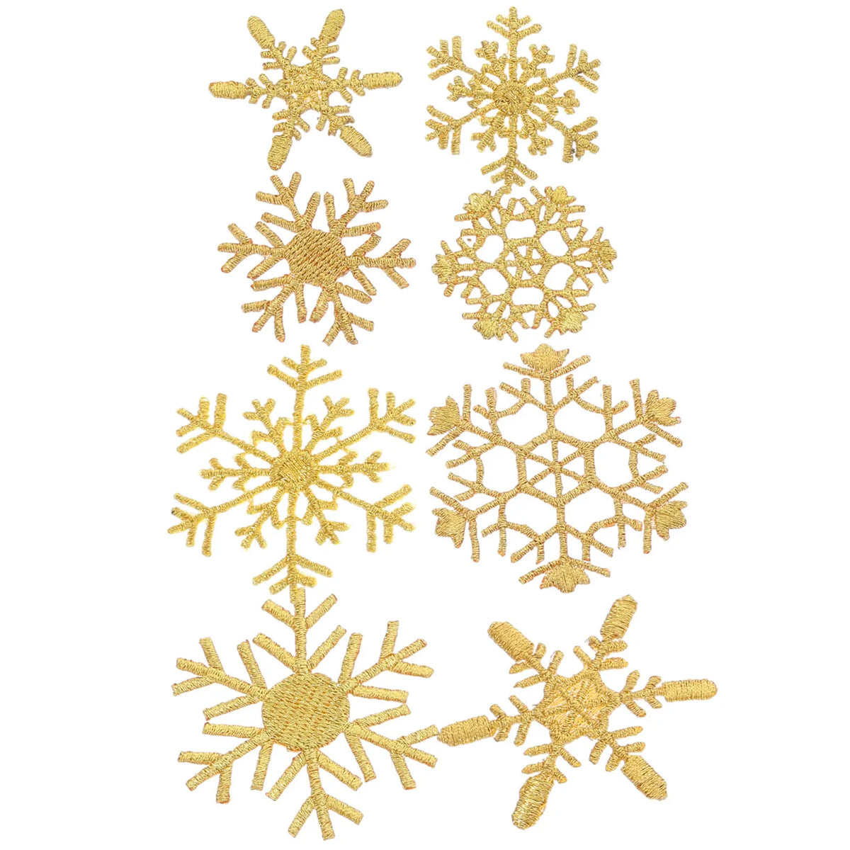 8Pcs Snowflake Embroidery Iron-On Patches – Christmas DIY Appliques Embroidery Patches Richie's