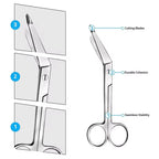 Stainless Steel Bandage Scissors 11cm & 14cm – Dressing Scissors Bandage Scissors Richie's