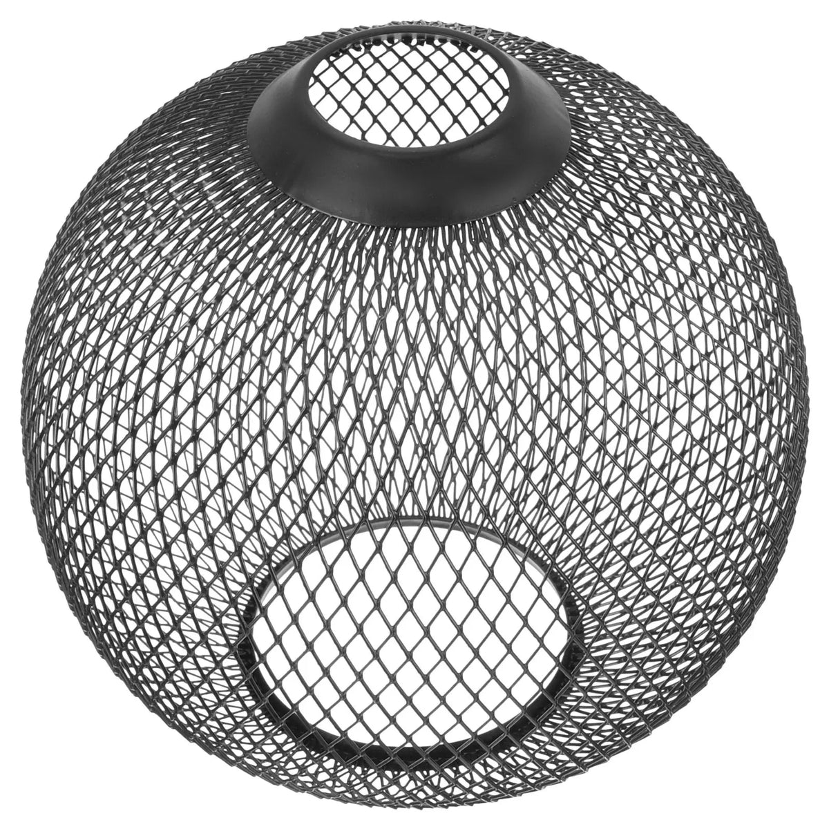 Globe Wire Lampshade Hollow Metal Pendant Light Cover – Black Pendant Lamp Shade Richie's