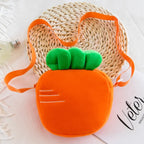 Cute Plush Strawberry Kids Mini Shoulder Bag & Coin Purse Kids Shoulder Bag Richie's Carrot