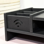 Multi-Compartment Desktop Organizer with Drawer & Monitor Stand Desktop Organizer Stand Richie's