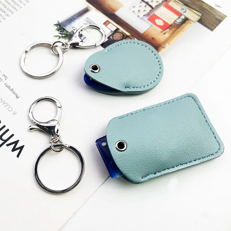 PU Leather Mini Card Holder Keychain – ID & Access Card Case Card Holder Keychain Richie's