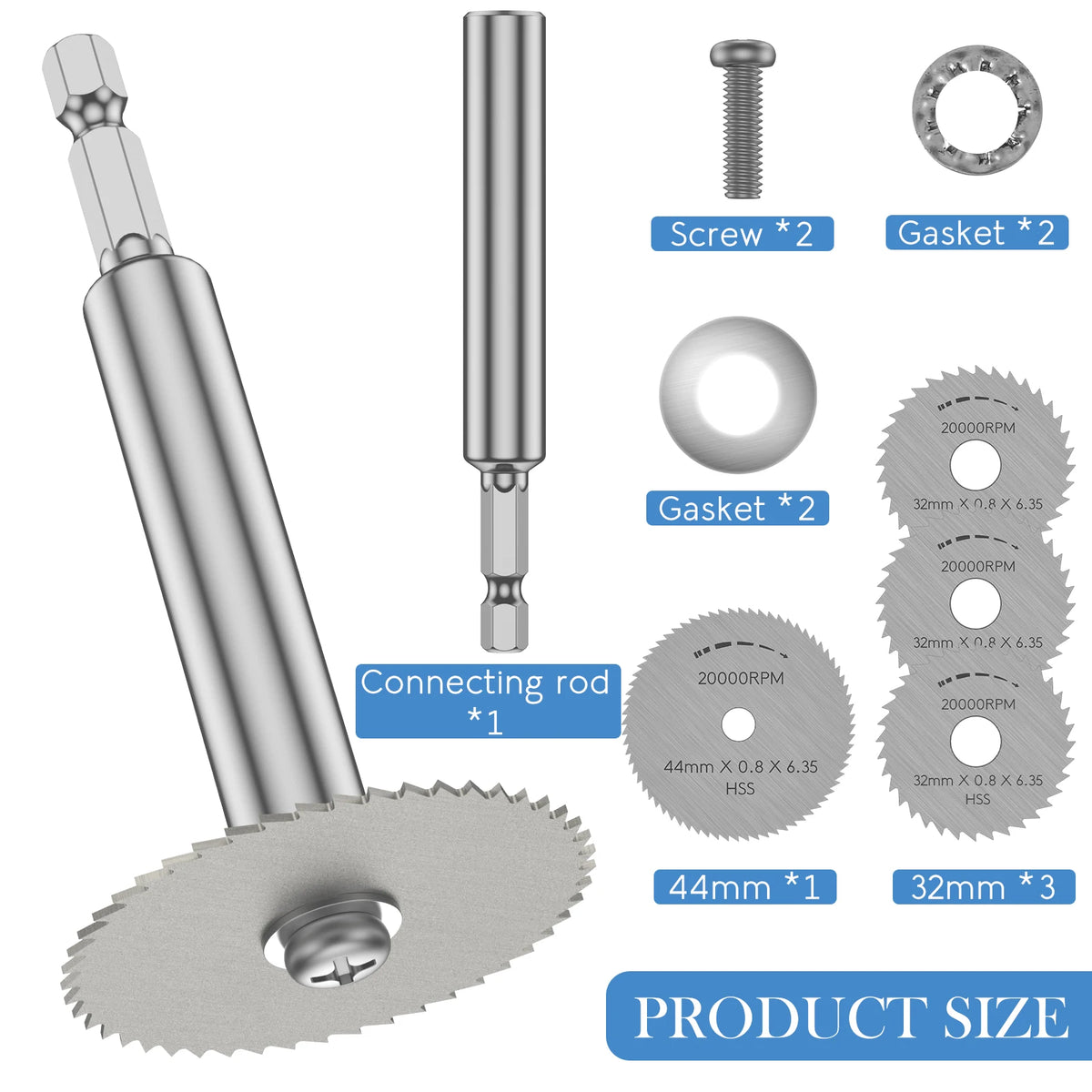 22–50mm Circular Saw Blade Set & Pipe Cutting Positioner Kit Pipe Cutting Kit Richie's E Saw blade set