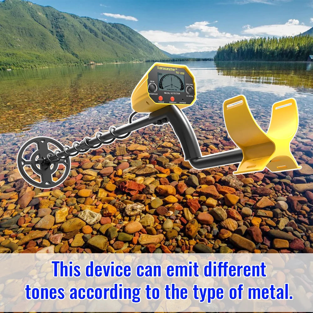 TC-220 Portable Metal Detector 5 Modes LCD Underground Gold Underground Metal Detector Richie's