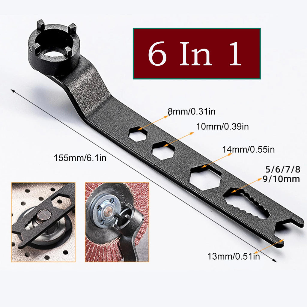Angle Grinder 4-Claw Spanner Wrench – Flange Removal Tool Angle Grinder Wrench Richie's 6 In 1