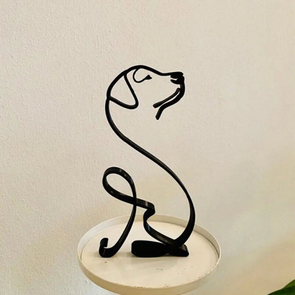 Chihuahua Wrought Iron Abstract Dog Figurine Sculpture Ornament Iron Dog Sculpture Richie's 5