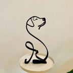 Chihuahua Wrought Iron Abstract Dog Figurine Sculpture Ornament Iron Dog Sculpture Richie's 5
