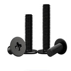 50-Pack UNC #6-32 Flat Head Phillips Case Screws – Black/Silver PC Case Screws Richie's