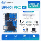 Banana Pi BPI-R4 PRO Router Board Set MT7988A Wi-Fi 7 8GB Router Board Kit Richie's EU Power 4GB RAM SET 7