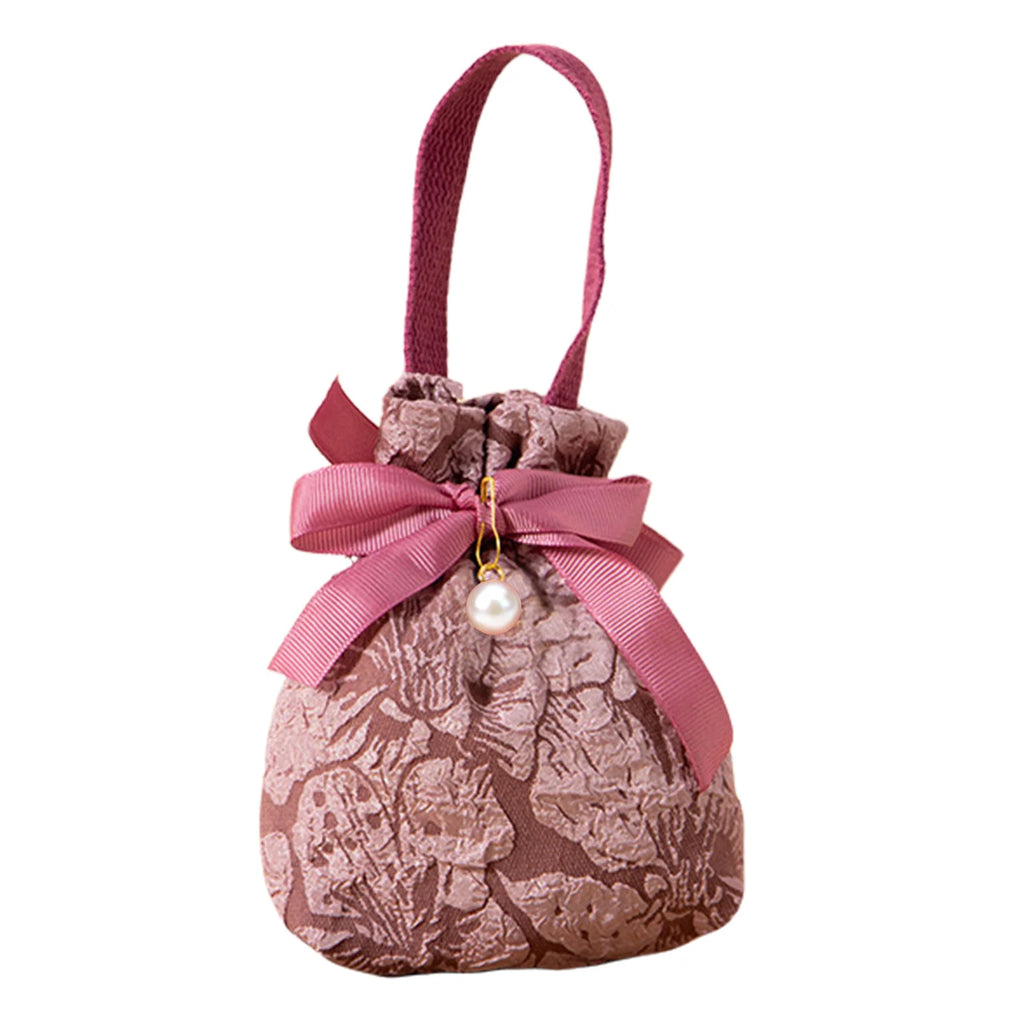Christmas Candy Gift Bag – Fabric Drawstring Party Favor Bag Gift Favor Bag Richie's Taro Purple B