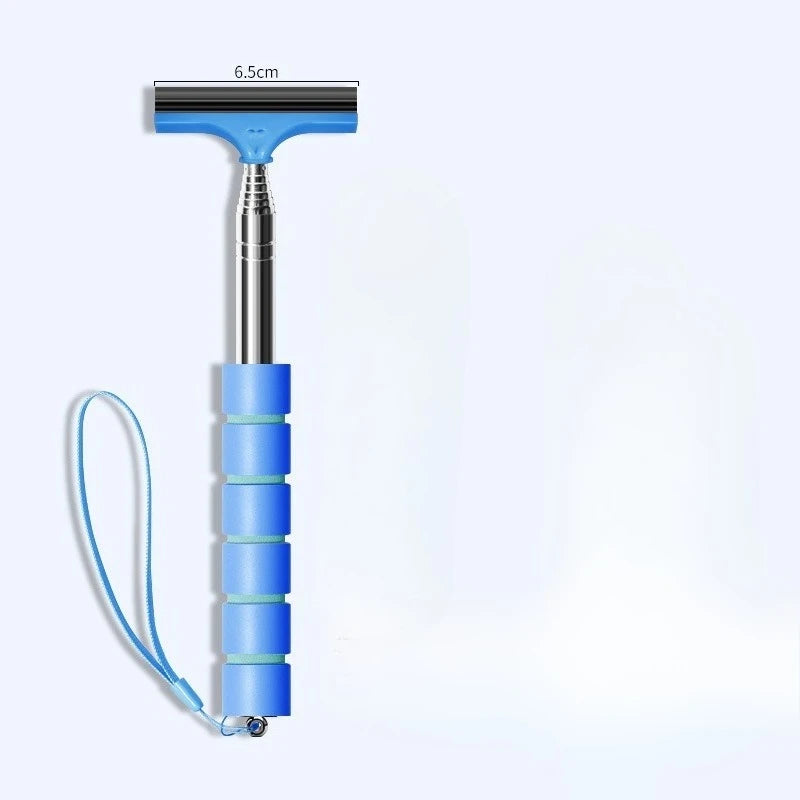 Retractable Car Windshield Wiper & Glass Scraper Long Pole Car Windshield Wiper Richie's Blue 1pc