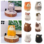 Carved Wooden Animal Figurine – Bear, Cat & Sheep Desk Decor Wooden Figurine Richie's