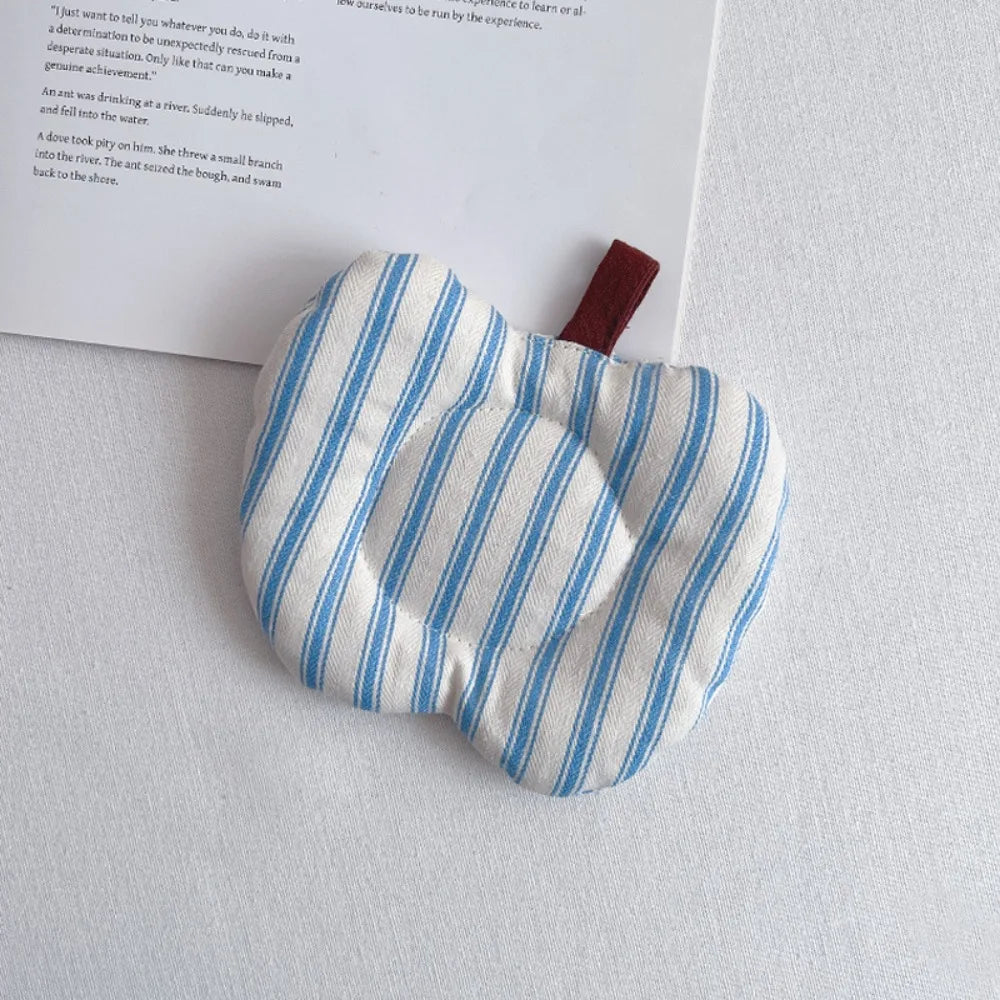 Apple Shape Cotton Coaster – Heat Resistant Washable Table Mat Kitchen Coaster Mat Richie's Blue-stripes
