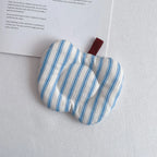 Apple Shape Cotton Coaster – Heat Resistant Washable Table Mat Kitchen Coaster Mat Richie's Blue-stripes