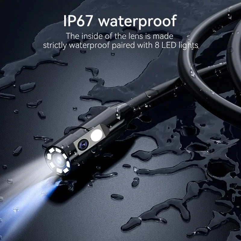 HD 1080P Borescope Inspection Camera 4.3" LCD IP67 Waterproof Borescope Inspection Camera Richie's