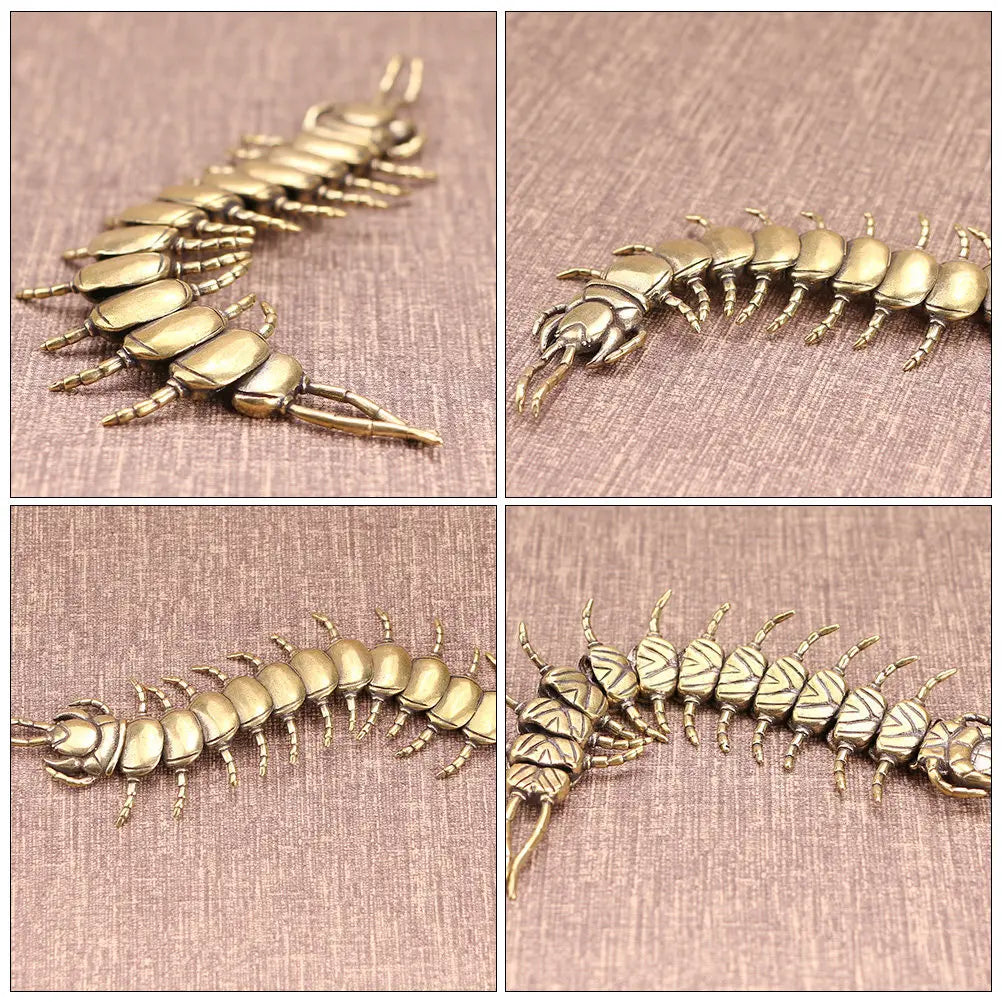 Brass Centipede Tea Pet Ornament | Tea Tray Décor Figurine Tea Pet Ornament Richie's