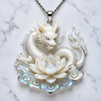 Nine-Tailed Fox Enamel Pendant Necklace | Chinese Mythology Enamel Pendant Necklace Richie's A5