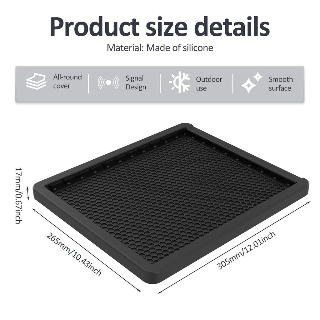 Silicone Cover Case for Starlink Mini Dish – Weatherproof Satellite Dish Cover Richie's black